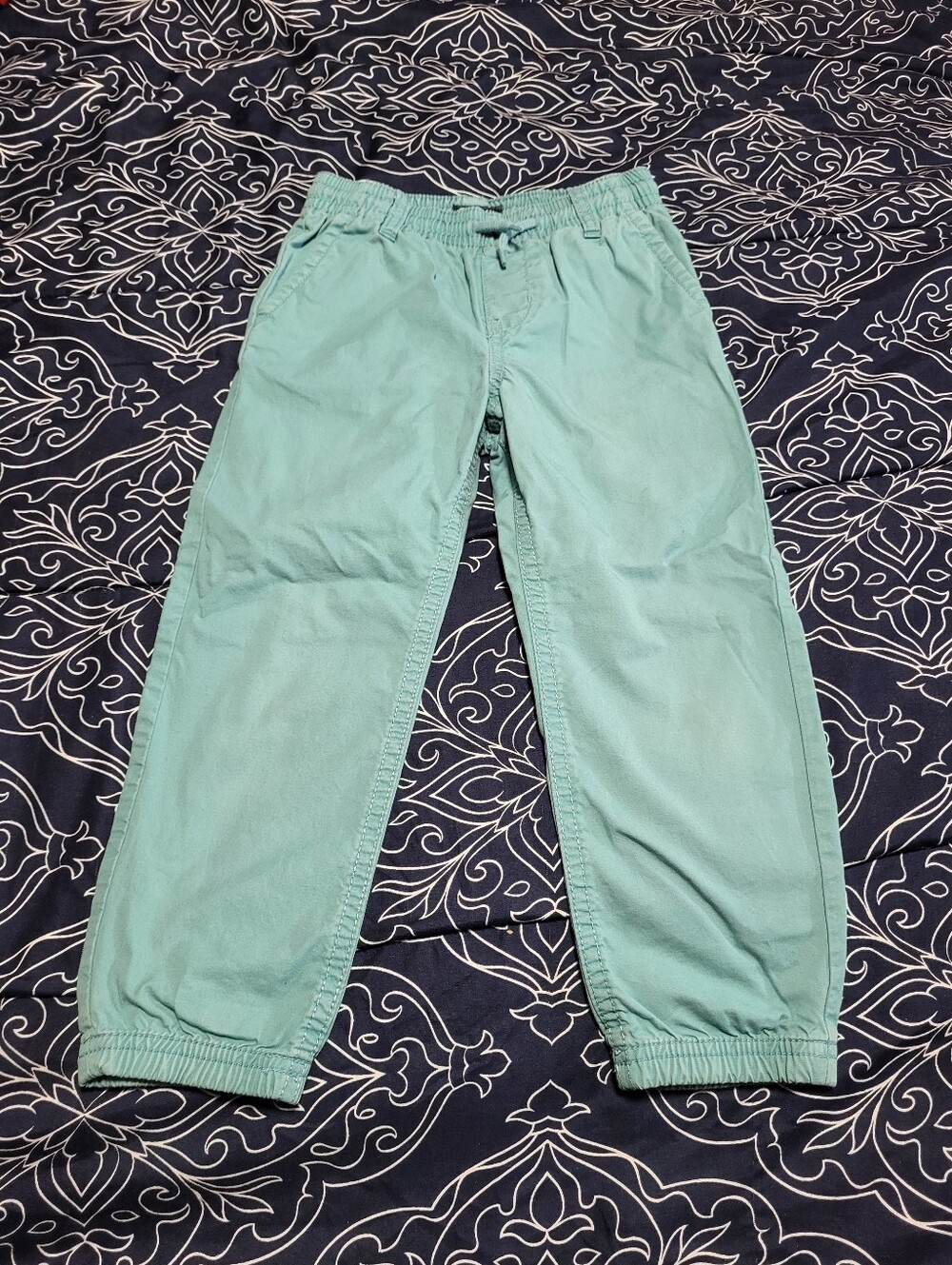 OshKosh B'gosh Light Teal Elastic-Waist Joggers